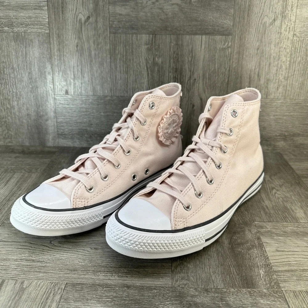 Converse Chuck Taylor High Top Kid 6 Pink‎ New Bow Ruffle Coquette A09281C